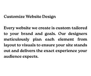 get your own professional website