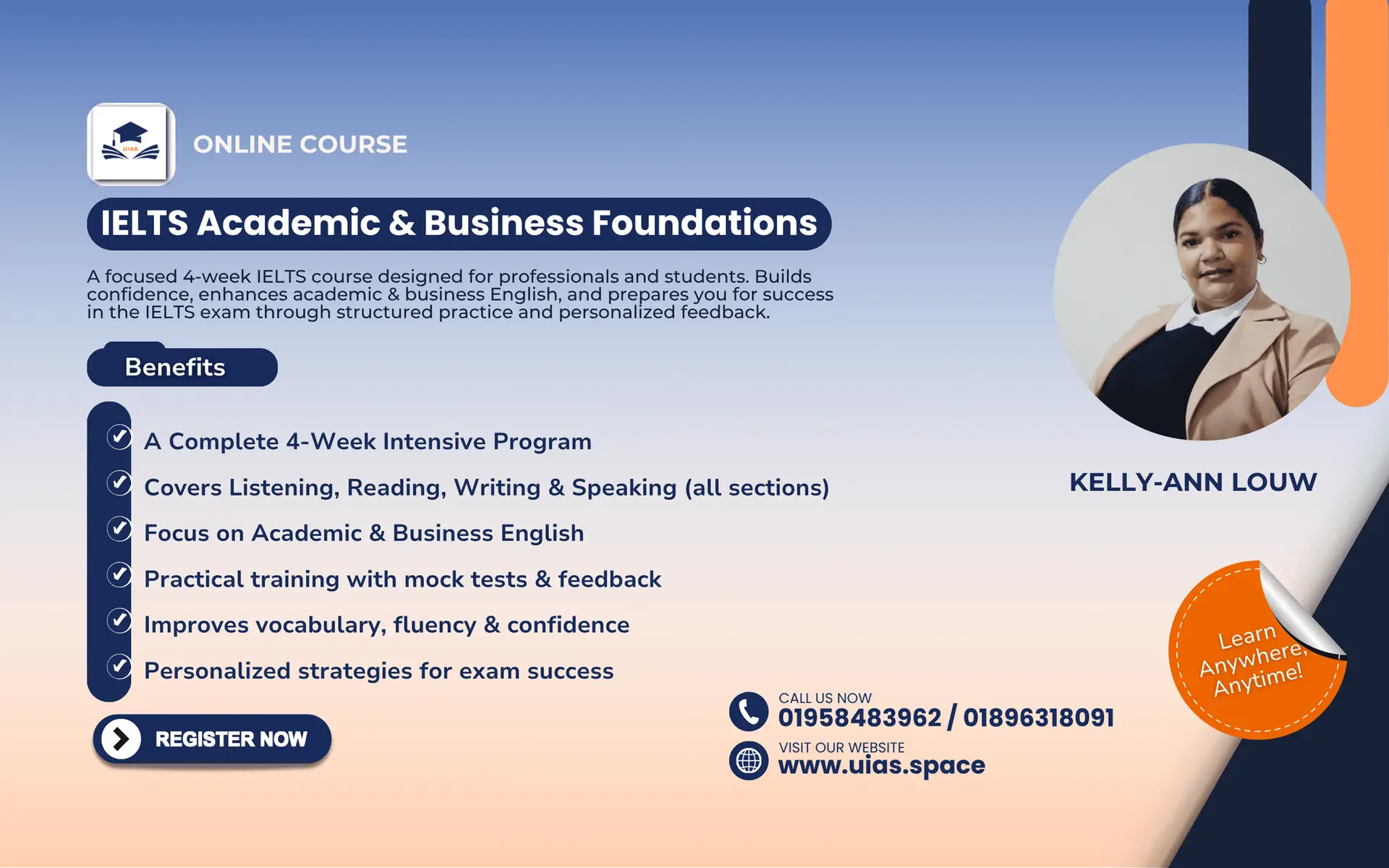 IELTS Academic & Business Course ​(Live Classroom – Book Your Seat Now)