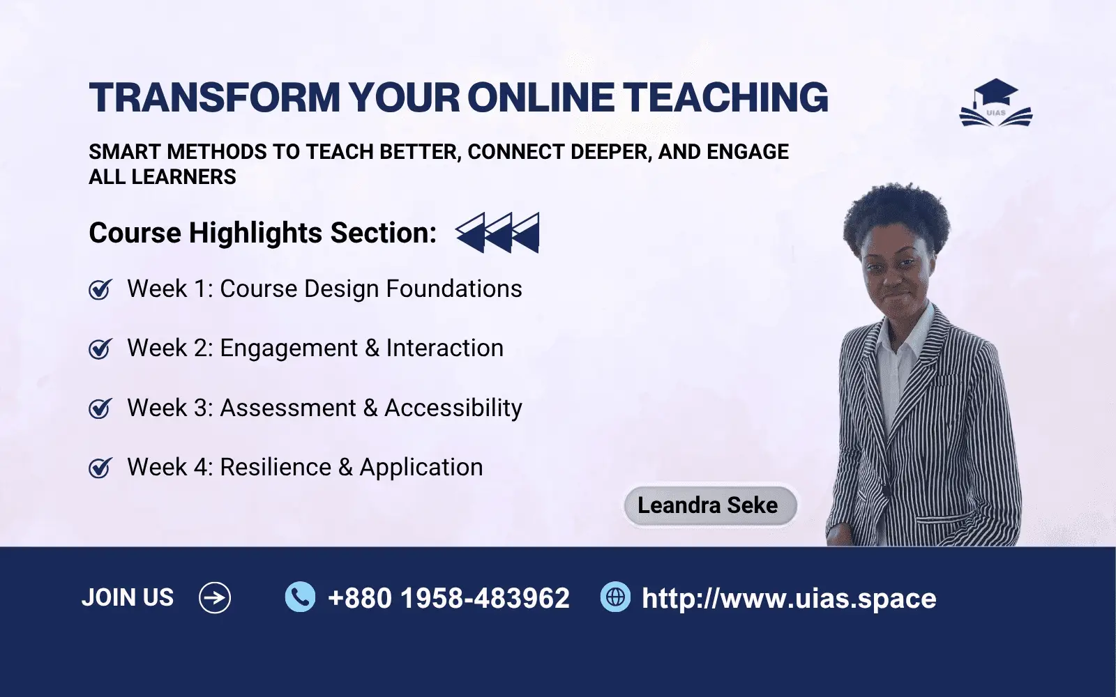 Transform Your Online Teaching: Smart Methods to Engage, Connect, and Inspire(Live Classroom – Book Your Seat Now)