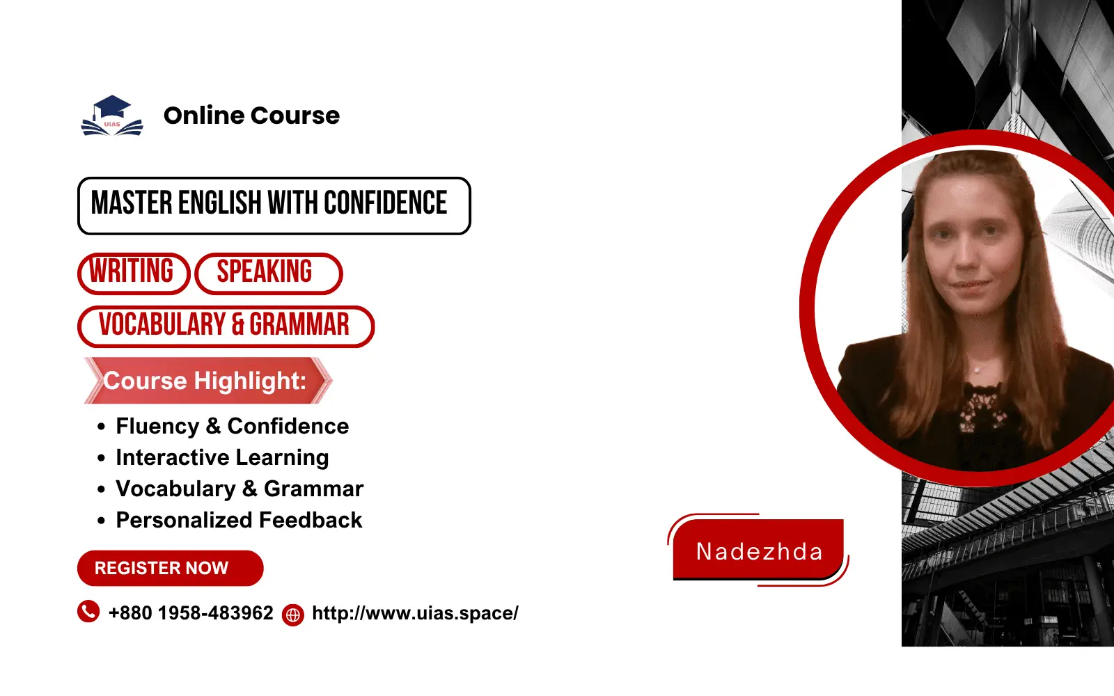 Master English with Confidence – Improve Your Speaking, Writing & Grammar(Live Classroom – Book Your Seat Now)