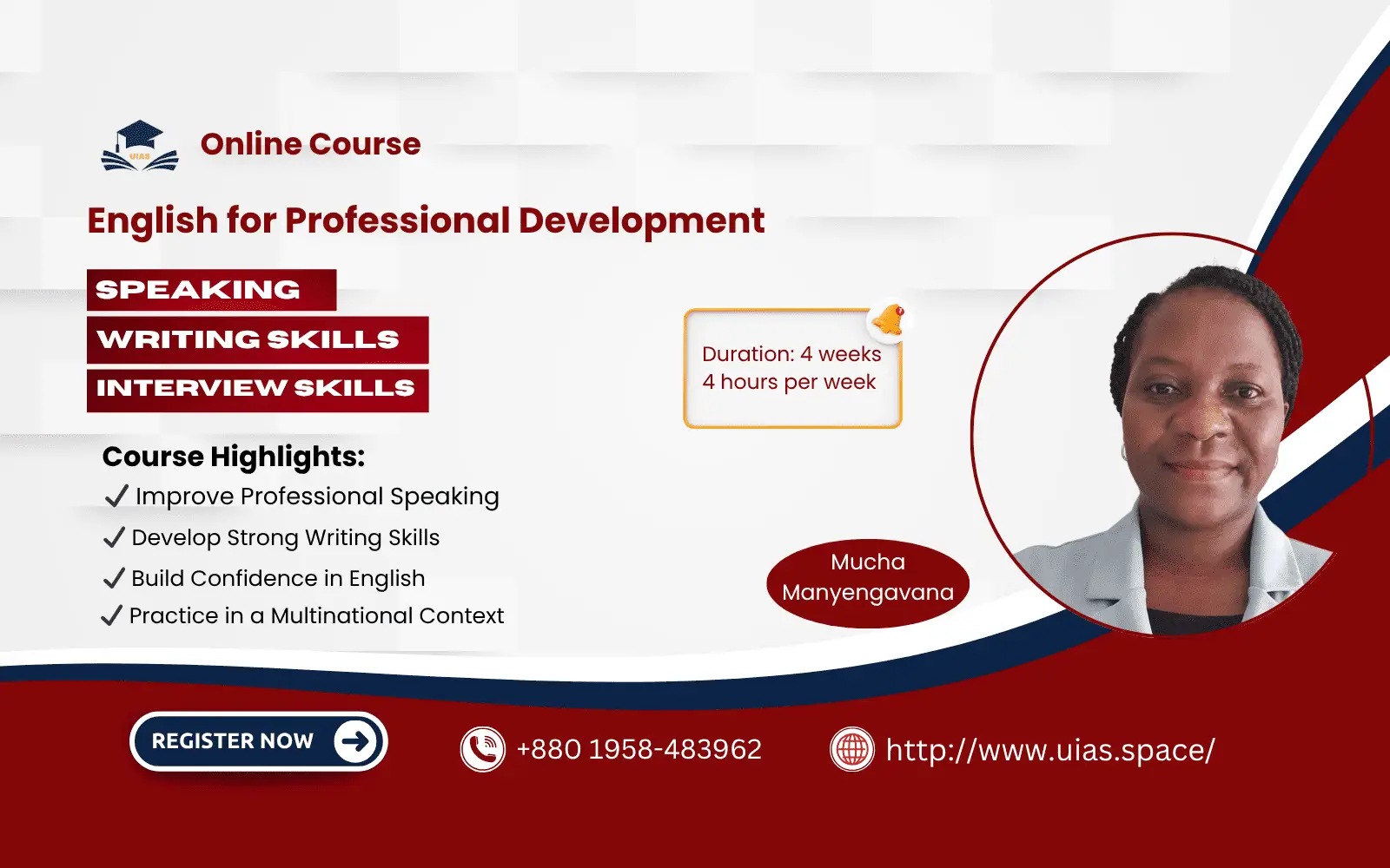 English for Professional Development(Live Classroom – Book Your Seat Now)